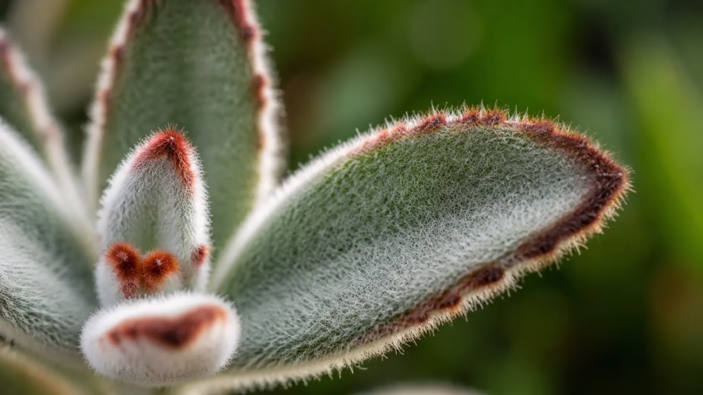 folha da Kalanchoe tomentosa